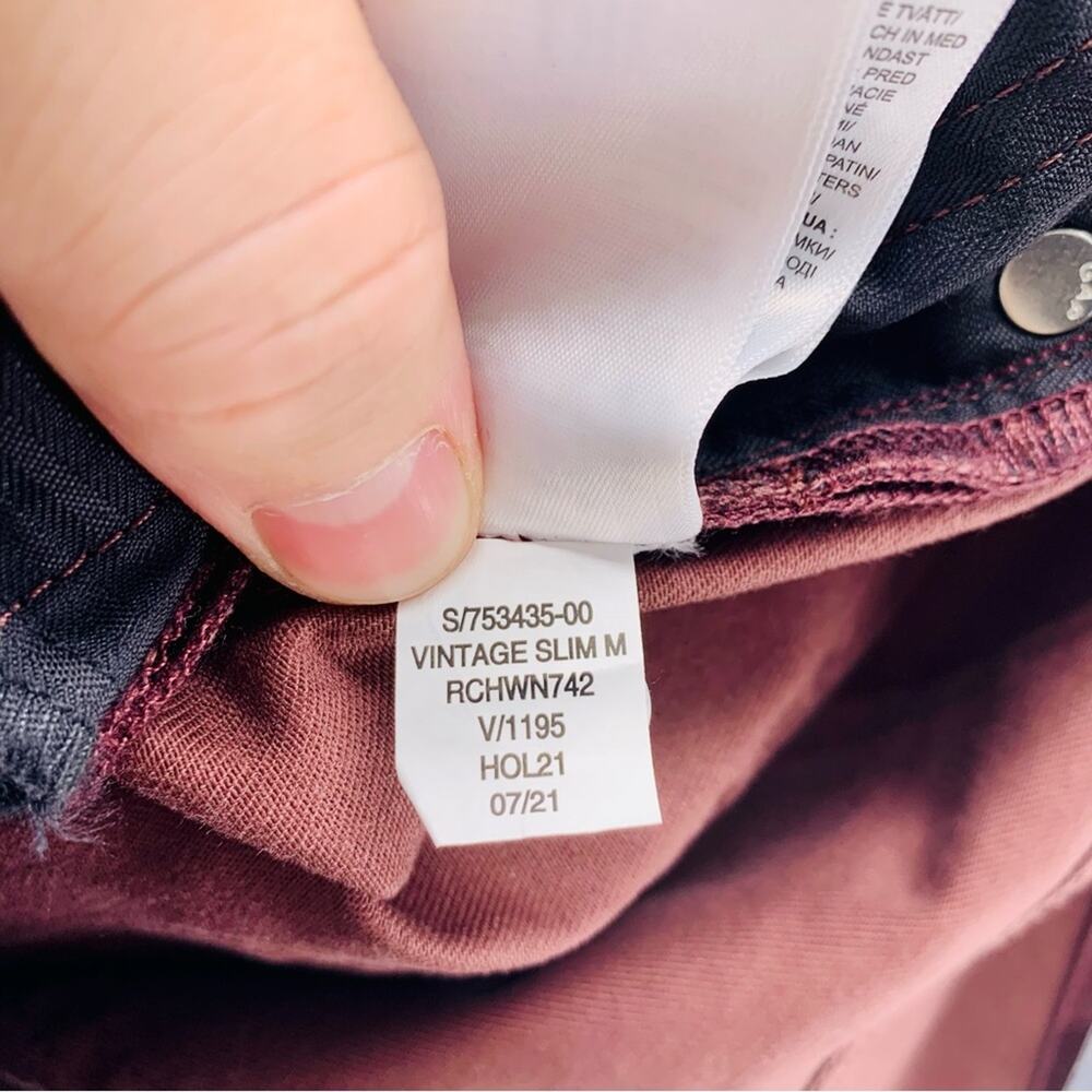 Gap Vintage Slim Coated Mid Rise Jeans Women’s Size 28 - Picture 6 of 11